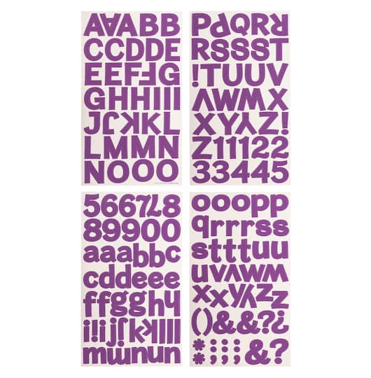 Recollections; 12 Packs: 160 ct. (1,920 total) Block Alphabet Stickers by Recollections™; Category:Letters & Numbers; Image:1
